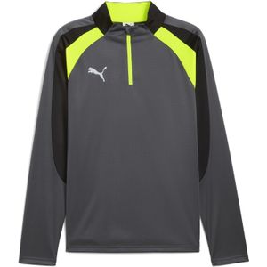 individualLIGA top met kwartrits voor Heren, Grijs/Geel, Maat S | PUMA