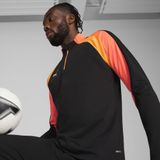 Puma - Individualliga - T-shirt - Zwart - 1/4 Ritssluiting, Zweetafvoerend Materiaal