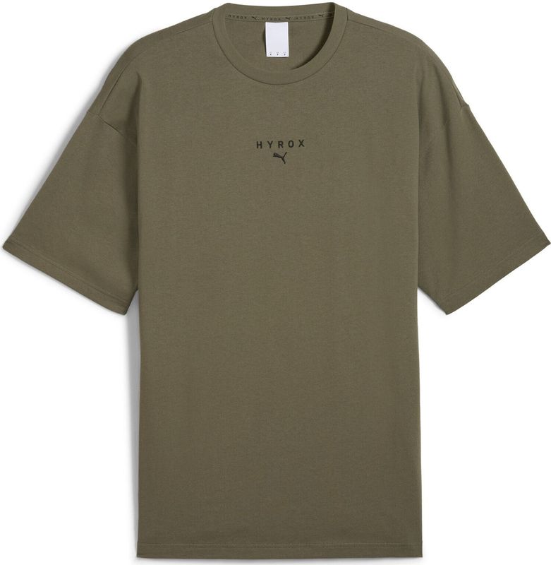 PUMA x HYROX T-shirt - Groen - Oversized - Gerecycled Katoen