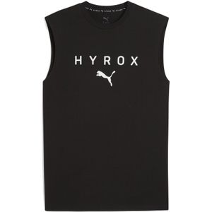 PUMA x HYROX afgeknipte tanktop voor Heren, Zwart, Maat XXS