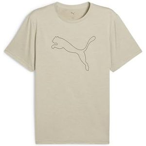 Puma - Tad Essential Heather - T-shirt - Grijs - 50% Gerecycled Polyester