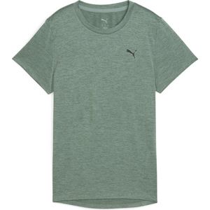 PUMA W TAD ESSENTIAL Heather Tee Dames sportshirt - Green Moon Heather