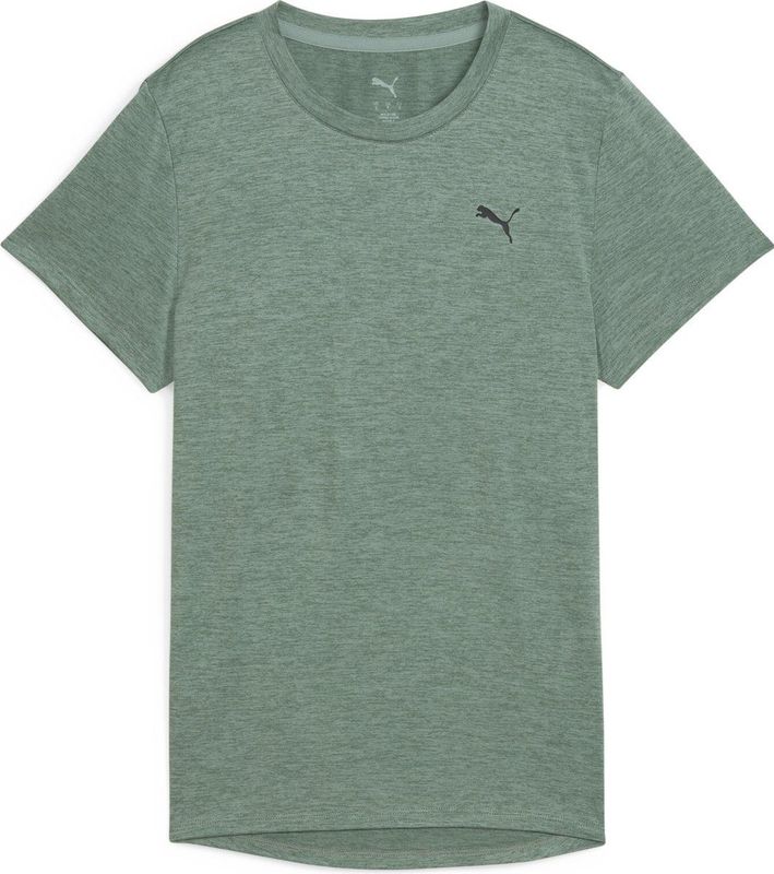 PUMA W TAD ESSENTIAL Heather Tee Dames sportshirt - Green Moon Heather