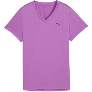 PUMA - W TAD ESSENTIAL VNECK Tee - Sportshirt - Wild Berry