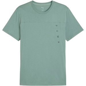 PUMA TAD TECH TRIBLEND TEE - Trainingsshirt - Groen - Regular Fit - Korte Mouwen