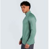 PUMA - TECH Top - Groen - Materiaalmix - Kwartrits - Lange Mouwen