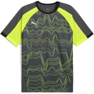 PUMA - IndividualLIGA - Voetbalshirt - Grijs/Geel - 100% Gerecycled Materiaal, DryCELL Technologie