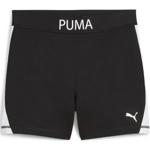 PUMA - STRONG - Korte Legging - Zwart - Hoge Taille, DryCELL Technologie, Gemaakt van Minstens 50% Gerecycled Materiaal