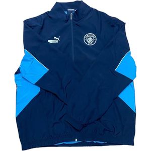 Puma - Manchester City Fc - Sweatshirt - Zwart - Gemaakt met minstens 50% gerecyclede materialen