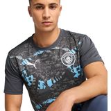 PUMA - mcfc prematch ss jersey - Wedstrijdshirt - Grijs - Korte Mouwen
