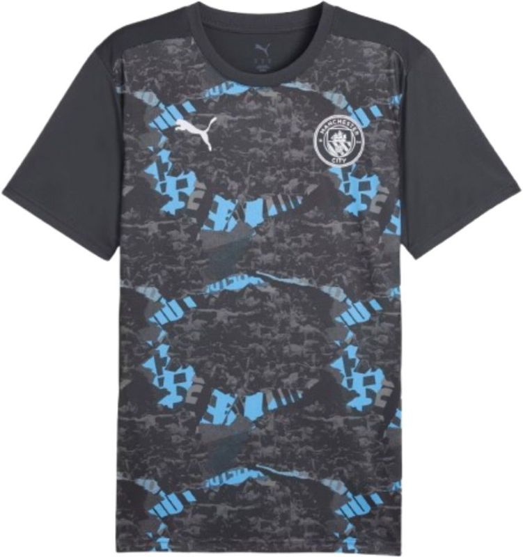 PUMA - mcfc prematch ss jersey - Wedstrijdshirt - Grijs - Korte Mouwen