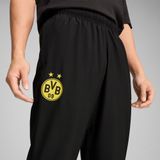 PUMA - BVB Broek - Zwart-Geel - Polyester - Gerecycled Materiaal