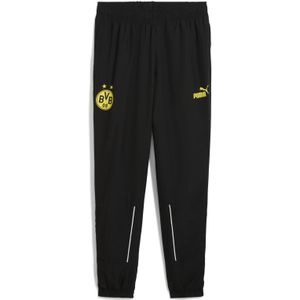 PUMA - BVB Broek - Zwart-Geel - Polyester - Gerecycled Materiaal