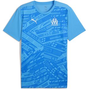 Puma Olympique de Marseille Aufwärmtrikot Herren | Azure/Frosted Dew | Größe: S
