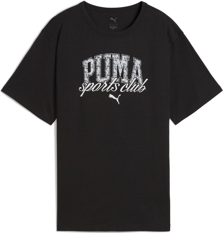 PUMA - T-shirt - Zwart - Katoen - Relaxte Pasvorm