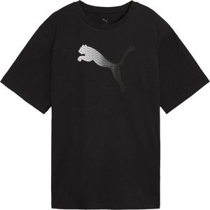 Puma - Graphic Relaxed Tee - Zwart - Katoen