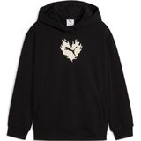 Puma - Flaming Love Hoodie - Zwart - French Terry - Duurzaam Materiaal