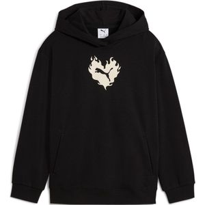 Puma - Flaming Love Hoodie - Zwart - French Terry - Duurzaam Materiaal