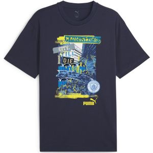 Puma - Manchester Stad Tee - T-shirt - Blauw