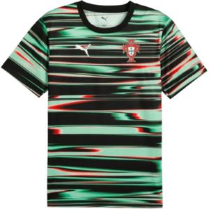 PUMA - Portugal Pre-match Jersey - Sportshirt - Zwart/Wit - 100% Gerecycled Materiaal, dryCELL Technologie