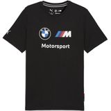 PUMA - BMW M Motorsport Essentials - T-shirt - Zwart - 20% Gerecycled Katoen