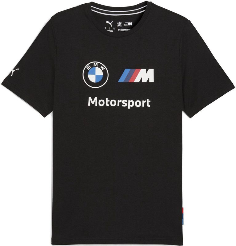 PUMA - BMW M Motorsport Essentials - T-shirt - Zwart - 20% Gerecycled Katoen