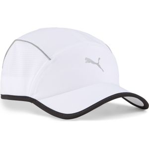 Runner pet met 5 panden en korte klep, Wit | PUMA