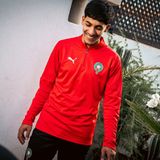 Puma - Marokko Teamfinal - Training 1/4 Zip Top - Rood - Heren