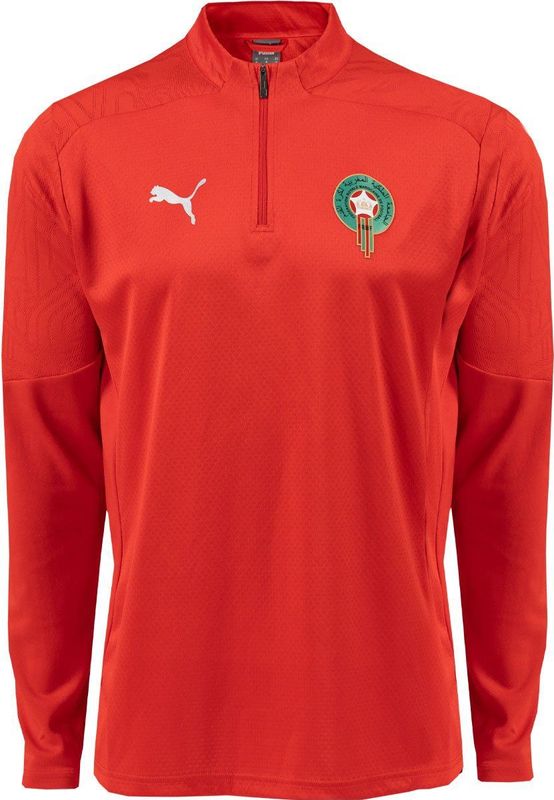 Puma - Marokko Teamfinal - Training 1/4 Zip Top - Rood - Heren