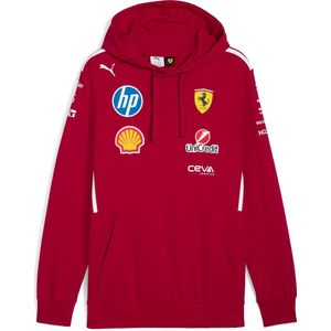 Puma Scuderia Ferrari HP 2025 Fahrer Hoodie Herren | Mit Plain | Dark Cherry | Größe: S