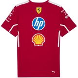 PUMA Scuderia Ferrari HP 2025 Team T-shirt voor Heren - Korte Mouwen - Ronde Hals