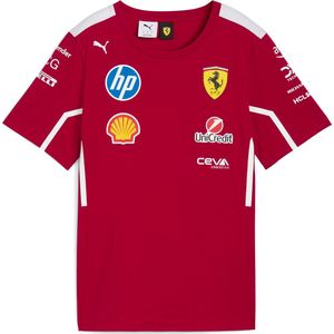 PUMA Scuderia Ferrari HP 2025 Team T-shirt voor Heren - Korte Mouwen - Ronde Hals