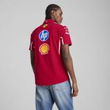PUMA - Scuderia Ferrari Polo - Donkerrood - Katoen - 3-knoops Sluiting