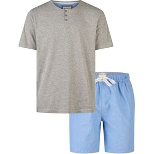 Phil & Co - Shortama - Grijs - Katoen/Polyester - Korte Mouwen