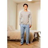 Phil & Co - Pyjamaset - Blauw-Wit Streepdessin - Katoen/Polyester