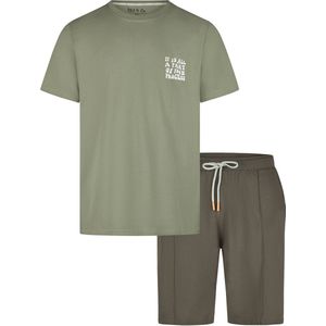 Phil & Co - Korte Pyjama Set - Groen - Heren Shortama