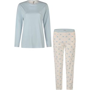 By Louise - Pyjama Set - Lichtblauw - 100% Katoen - Lange Mouwen en Lange Broek