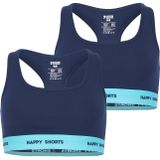 Happy Shorts - Bustier - Blauw - 2-Pack