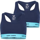Happy Shorts - Bustier - Blauw - 2-Pack