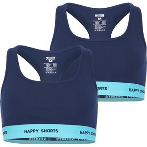 Happy Shorts - Bustier - Blauw - 2-Pack