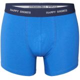 Happy Shorts - Boxershorts - Blauw Donkerblauw Grijs - Katoen Elastaan - 3-Pack
