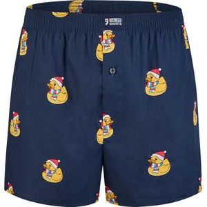 Happy Shorts - Wijde Boxershorts - Kerst Print Duck