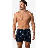 Happy Shorts - Boxershorts - Kerst Print - Wijde Pasvorm - 100% Katoen