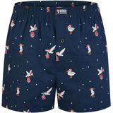 Happy Shorts - Boxershorts - Kerst Print - Wijde Pasvorm - 100% Katoen