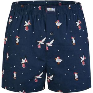 Happy Shorts - Wijde Boxershorts - Kerst Print - 100% Katoen