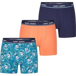 Happy Shorts - Boxershorts - Multicolor - Katoen/Elastaan - 3-Pack