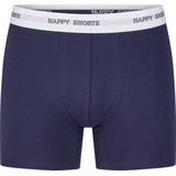 Happy Shorts - Boxershorts - Blauw - Donkerblauw - Grijs - 3 Pack