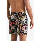 Happy Shorts - Gebloemde Jungle Print - Zwemshort - Multicolor - 100% Polyester, Sneldrogend