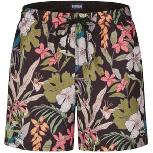 Happy Shorts - Gebloemde Jungle Print - Zwemshort - Multicolor - 100% Polyester, Sneldrogend