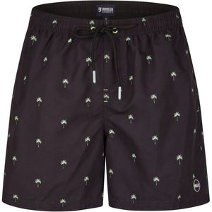 Happy Shorts - Heren Zwemshort - Zwart - 100% Polyester - Sneldrogend, Binnenbroekje, Elastische Waistband